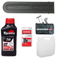 Motosserra Kawashima Kcs550p à Gasolina 54,6cc 2t Com Sabre 18 Polegadas 6600230 + Óleo Toyama Fg50 - 6