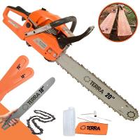 Motosserra Profissional Terra Mt520 à Gasolina 2t 2,5hp 52cc Com Sabre De 18'' E Sabre De 20'' - 1