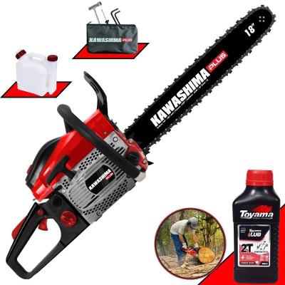 Motosserra Kawashima Kcs500p à Gasolina 49.3cc 2t Com Sabre 18 Polegadas 6600220 + Óleo Toyama Fg50