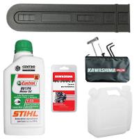 Motosserra Kawashima Kcs550p à Gasolina 54,6cc 2t Com Sabre 18 Polegadas 6600230 + Óleo Stihl 8017 - 7