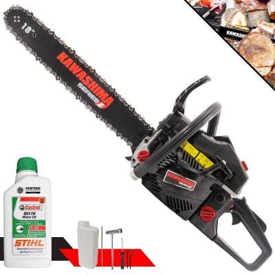 Motosserra Profissional Kawashima Kcs 520e A Gasolina 50.8cc Com Sabre 18 3300660 + Óleo Stihl 8017