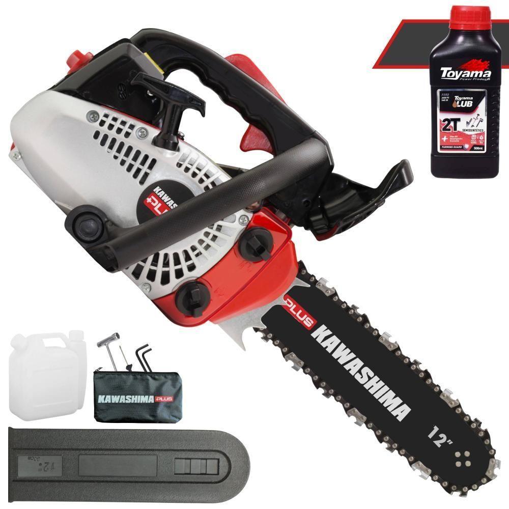 Motosserra Profissional Kawashima Kcs 260-p à Gasolina 25,4cc Com Sabre 12 6600200 + Óleo Toyama Fg50 - 1