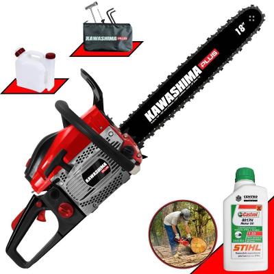 Motosserra Kawashima Kcs500p à Gasolina 49.3cc 2t Com Sabre 18 Polegadas 6600220 + Óleo Stihl 8017