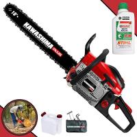 Motosserra Kawashima Kcs500p à Gasolina 49.3cc 2t Com Sabre 18 Polegadas 6600220 + Óleo Stihl 8017 - 1