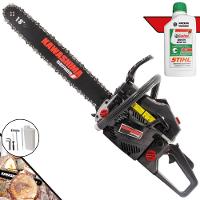 Motosserra Kawashima Kcs 580-e à Gasolina 54cc 2t Com Sabre 18 Polegadas 3300670 + Óleo Stihl 8017 - 1