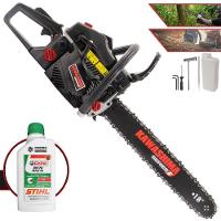 Motosserra Profissional Kawashima Kcs 520e A Gasolina 50.8cc Com Sabre 18 3300660 + Óleo Stihl 8017 - 1