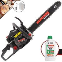 Motosserra Profissional Kawashima Kcs 520e A Gasolina 50.8cc Com Sabre 18 3300660 + Óleo Stihl 8017 - 1