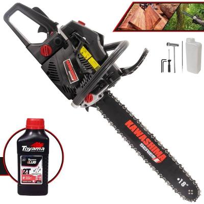 Motosserra Kawashima Kcs 580-e à Gasolina 54cc 2t Com Sabre 18 Polegadas 3300670 + Óleo Toyama Fg50