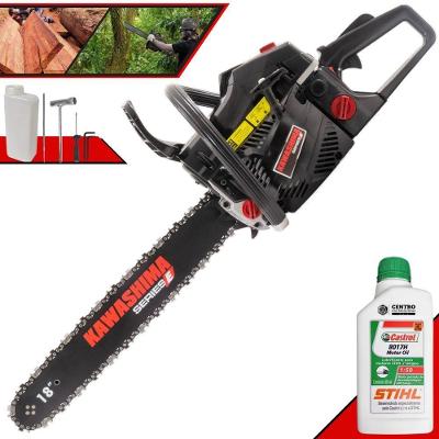 Motosserra Profissional Kawashima Kcs 520e A Gasolina 50.8cc Com Sabre 18 3300660 + Óleo Stihl 8017