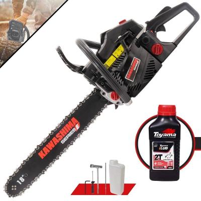 Motosserra Kawashima Kcs 580-e à Gasolina 54cc 2t Com Sabre 18 Polegadas 3300670 + Óleo Toyama Fg50