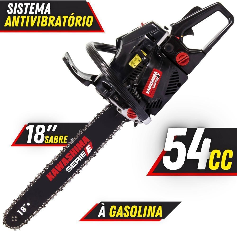 Motosserra Kawashima Kcs 580-e à Gasolina 54cc 2t Com Sabre 18 Polegadas 3300670 + Óleo Stihl 8017 - 2
