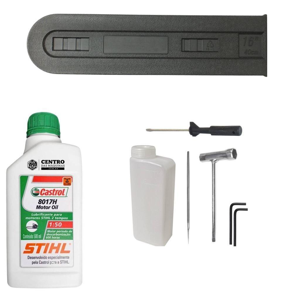 Motosserra Kawashima Kcs 580-e à Gasolina 54cc 2t Com Sabre 18 Polegadas 3300670 + Óleo Stihl 8017 - 6