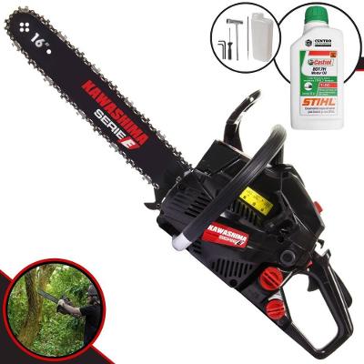 Motosserra Kawashima Kcs 400e à Gasolina 37cc Com Sabre 16 Polegadas - 3300590 + Óleo Stihl 8017
