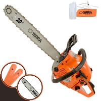 Motosserra Profissional Terra Mt520 à Gasolina 2t 2,5hp 52cc Com Sabre De 18'' E Sabre De 20'' - 1