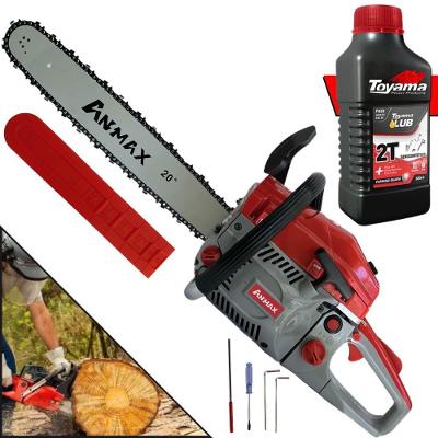 Motosserra Anmax Cs5800a à Gasolina 2t 58cc 3,1hp Sabre 20'' Ponta Rolante Profissional + Óleo Toyama Fg50 500ml