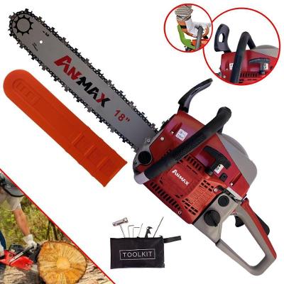 Motosserra Anmax Cs5200b à Gasolina 2t 52cc 2,7hp Sabre 18'' Ponta Rolante Profissional