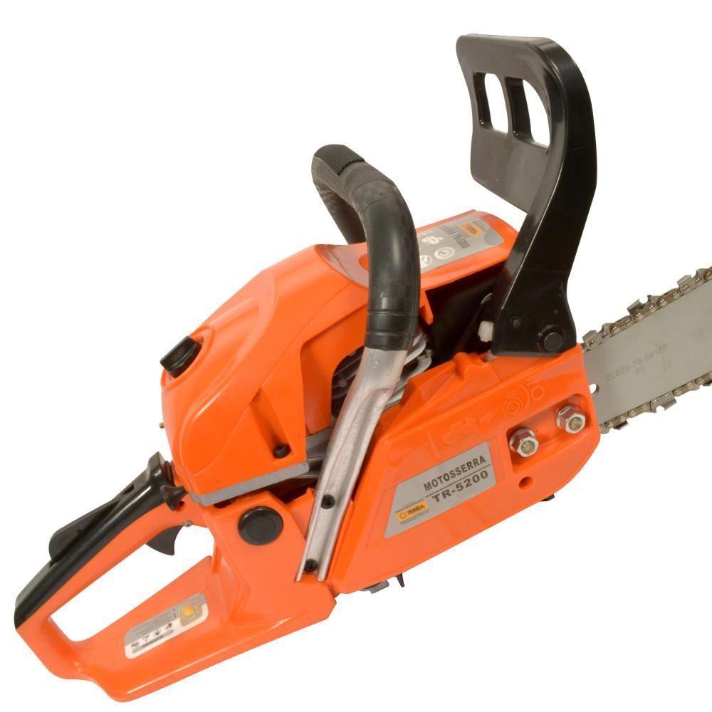 Motosserra Profissional Terra Mt520 à Gasolina 2t 2,5hp 52cc Com Sabre De 18'' E Sabre De 20'' - 5