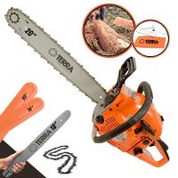 Motosserra Profissional Terra Mt520 à Gasolina 2t 2,5hp 52cc Com Sabre De 18'' E Sabre De 20'' - 1