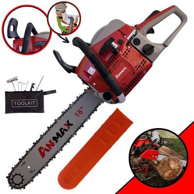 Motosserra Anmax Cs5200b à Gasolina 2t 52cc 2,7hp Sabre 18'' Ponta Rolante Profissional