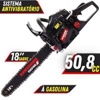 Motosserra Profissional Kawashima Kcs 520e A Gasolina 50.8cc Com Sabre 18 3300660 + Óleo Toyama Fg50 - 2