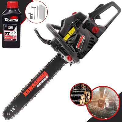 Motosserra Kawashima Kcs 580-e à Gasolina 54cc 2t Com Sabre 18 Polegadas 3300670 + Óleo Toyama Fg50