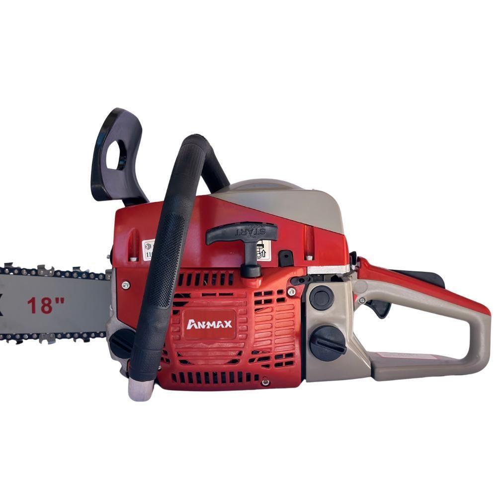 Motosserra Anmax Cs5200b à Gasolina 2t 52cc 2,7hp Sabre 18'' Ponta Rolante Profissional + Óleo Toyama Fg50 500ml - 4