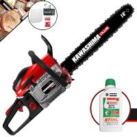 Motosserra Kawashima Kcs550p à Gasolina 54,6cc 2t Com Sabre 18 Polegadas 6600230 + Óleo Stihl 8017 - 1