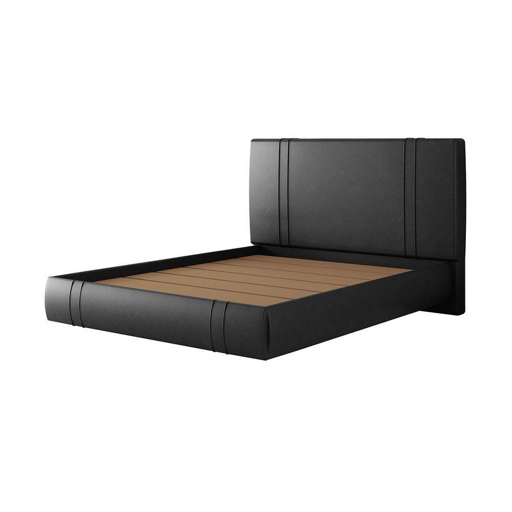 Cama Flutuante Star Queen Size Couro Ecológico Pu - Skybox Pu Preto - 6