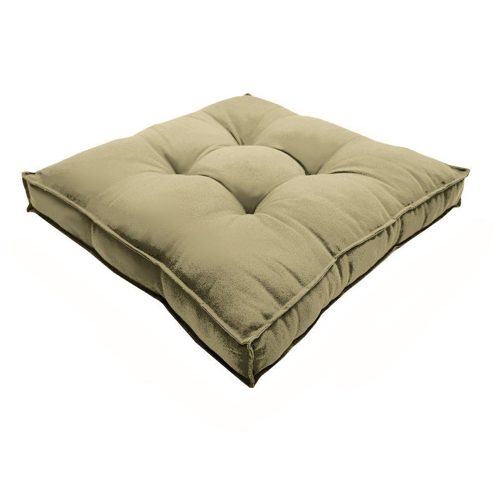 Almofada Futon Cadeiras Bancos áreas 60x60 Cm Bege - 3