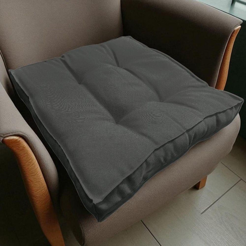 Almofada Futon Decoração 70x70 Cm Cinza - 1