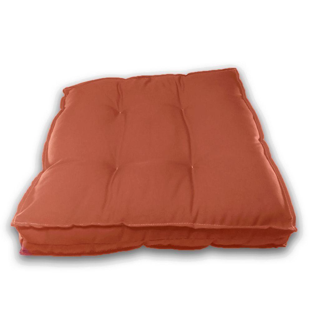 Almofada Futon Decoração 70x70 Cm Terracota - 5