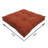 Almofada Futon Decoração 70x70 Cm Terracota - 6