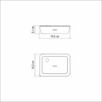 Pote De Vidro Tramontina Vittra Retangular Com Tampa Hermética De Silicone 0,7 L Tramontina - 6