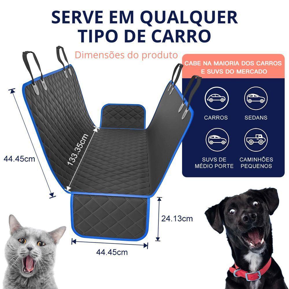 Capa Protetora Impermeável Para Banco Carro Pet Cão Gato Animais - 3