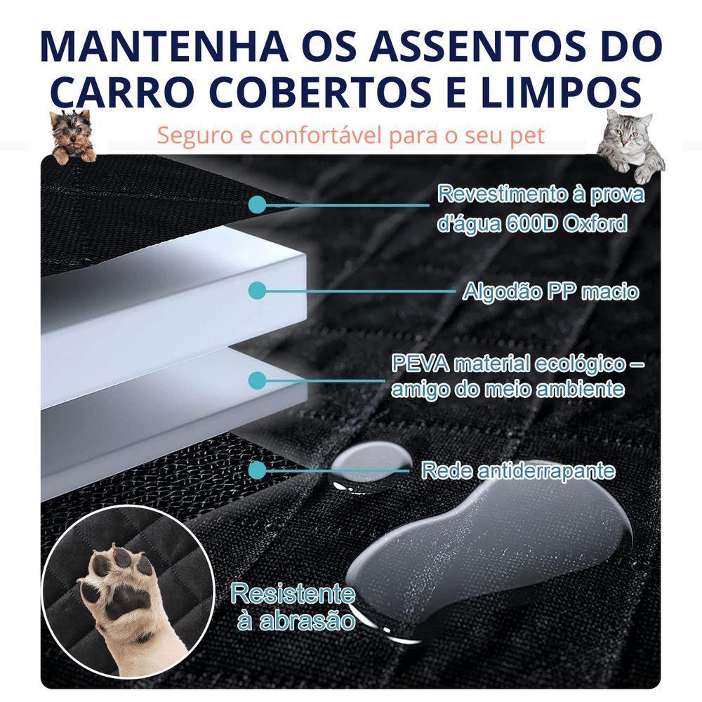Capa Protetora Impermeável Para Banco Carro Pet Cão Gato Animais - 6