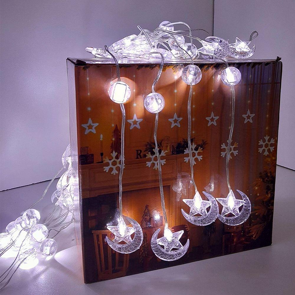 Pisca Cortina Estrelas Natal 80 Lâmpadas Leds 3x1m 110-220v Branco - 5