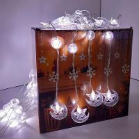 Pisca Cortina Estrelas Natal 80 Lâmpadas Leds 3x1m 110-220v Branco - 5