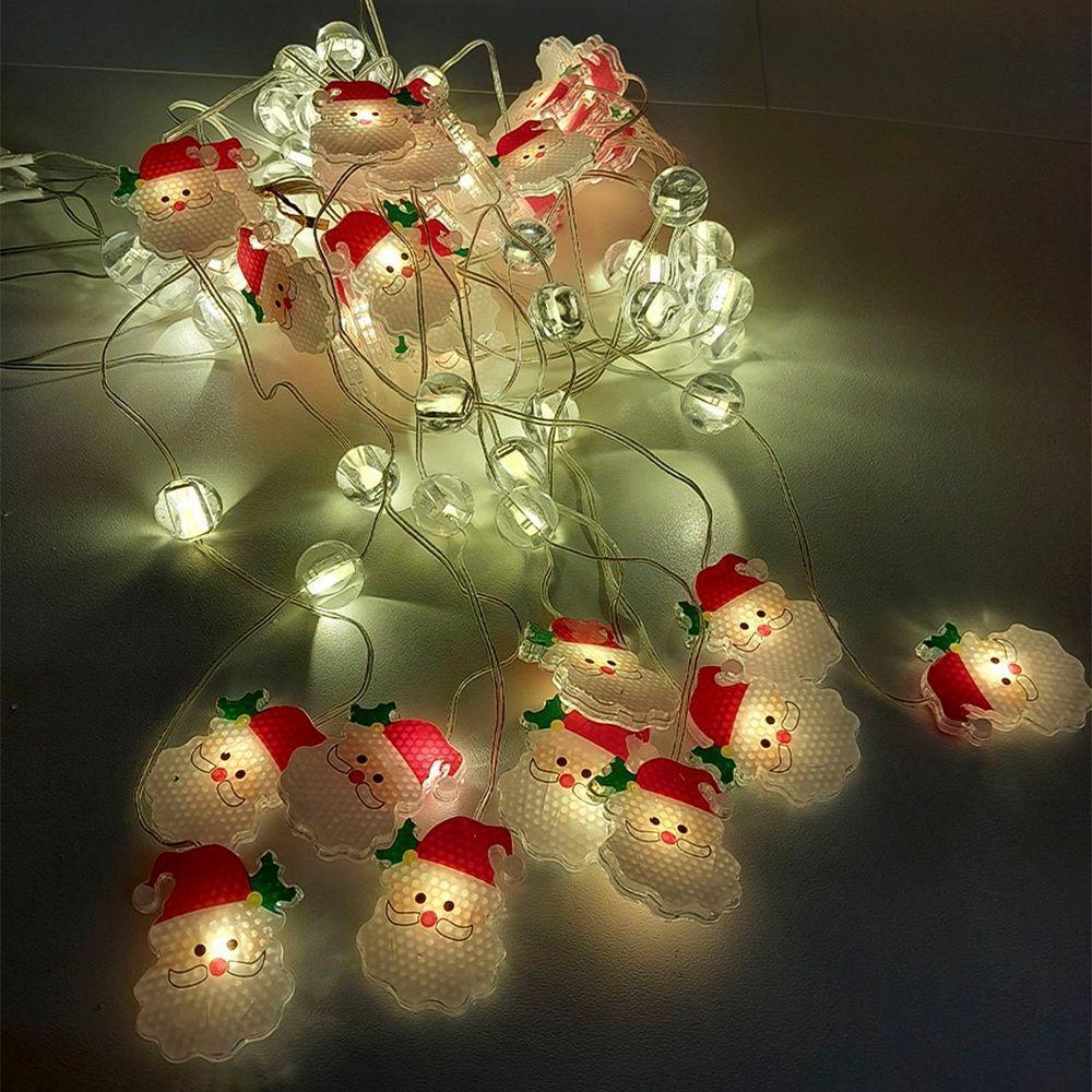 Pisca Cortina Papai Noel Natal 80 Lâmpadas Led 3x1m 110-220v Amarelo - 2