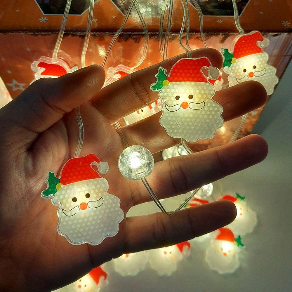 Pisca Cortina Papai Noel Natal 80 Lâmpadas Led 3x1m 110-220v Amarelo - 4