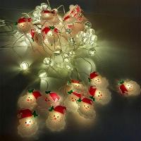 Pisca Cortina Papai Noel Natal 80 Lâmpadas Led 3x1m 110-220v Amarelo - 2