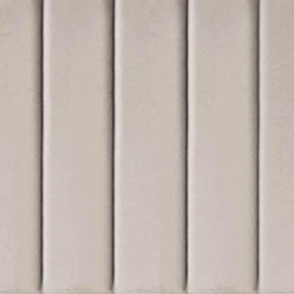 Cabeceira Cama Solteiro Box 100cm Karla Carla Corino Bege - 4