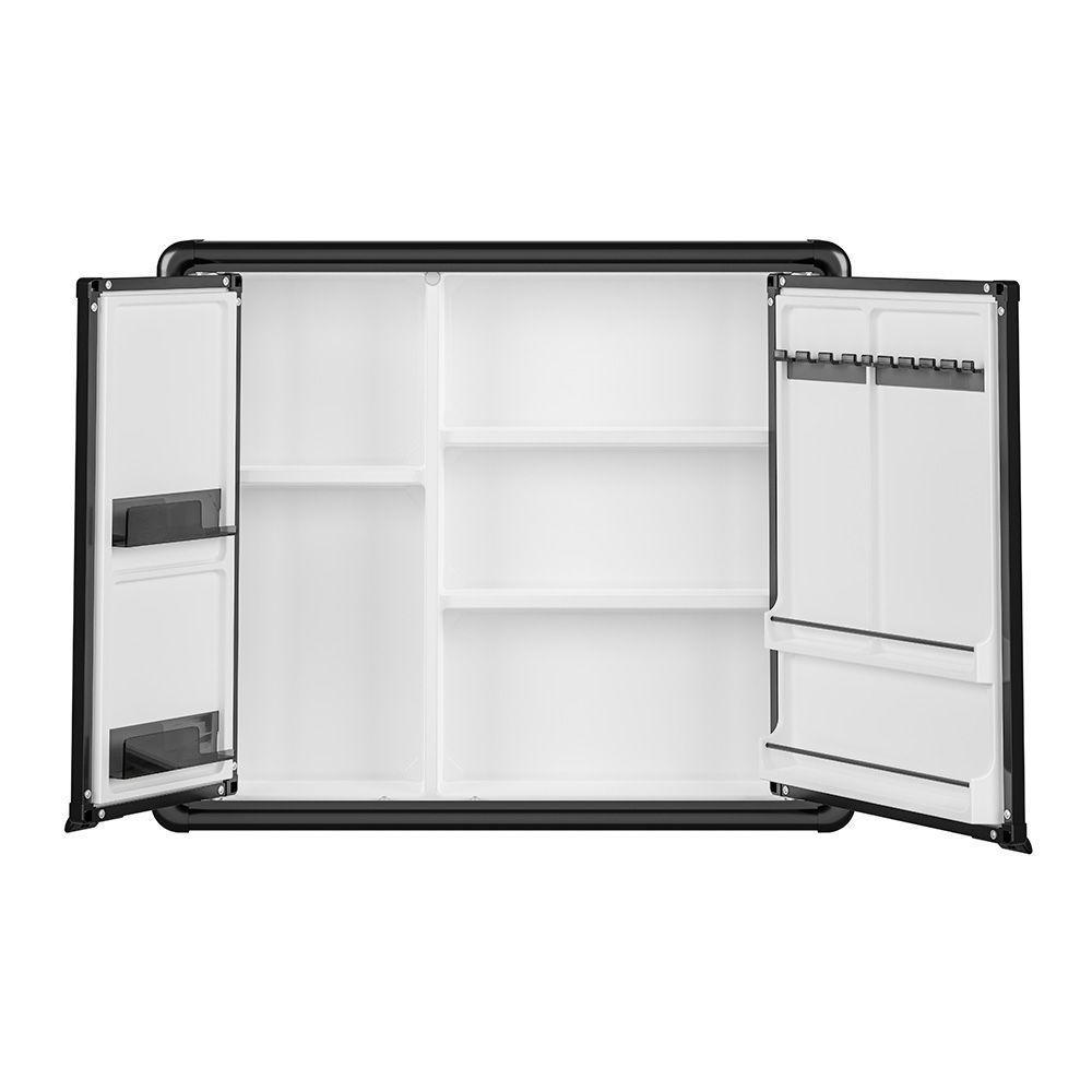 Armário Para Banheiro Com Espelho Astra Lbp16-sc Sobrepor Preto - 4