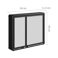 Armário Para Banheiro Com Espelho Astra Lbp16-sc Sobrepor Preto - 6