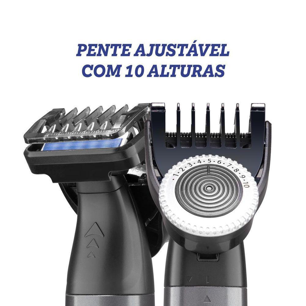 Aparador de Pelos Philco Bivolt 7 Acessórios USB PAP02 Bivolt - 5
