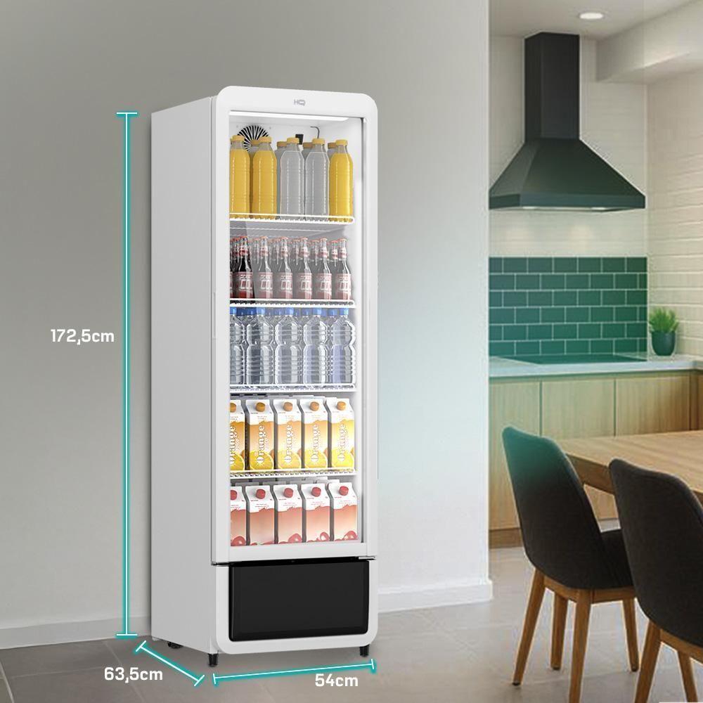 Expositor Refrigerador Vertical HQ 290 Litros Branco HQ-290ERVPVI 110V - 4