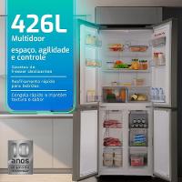 Geladeira Refrigerador HQ Frost Free Inverter Multidoor 426 Litros Inox HQ-426MDFF 110V - 6