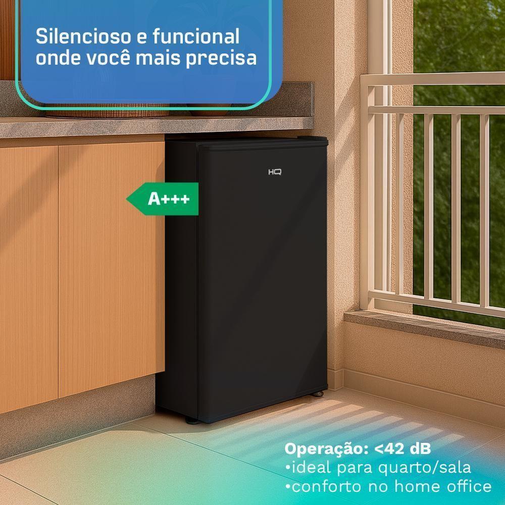 Frigobar HQ 124 Litros Preto HQ-124FB 220V - 8