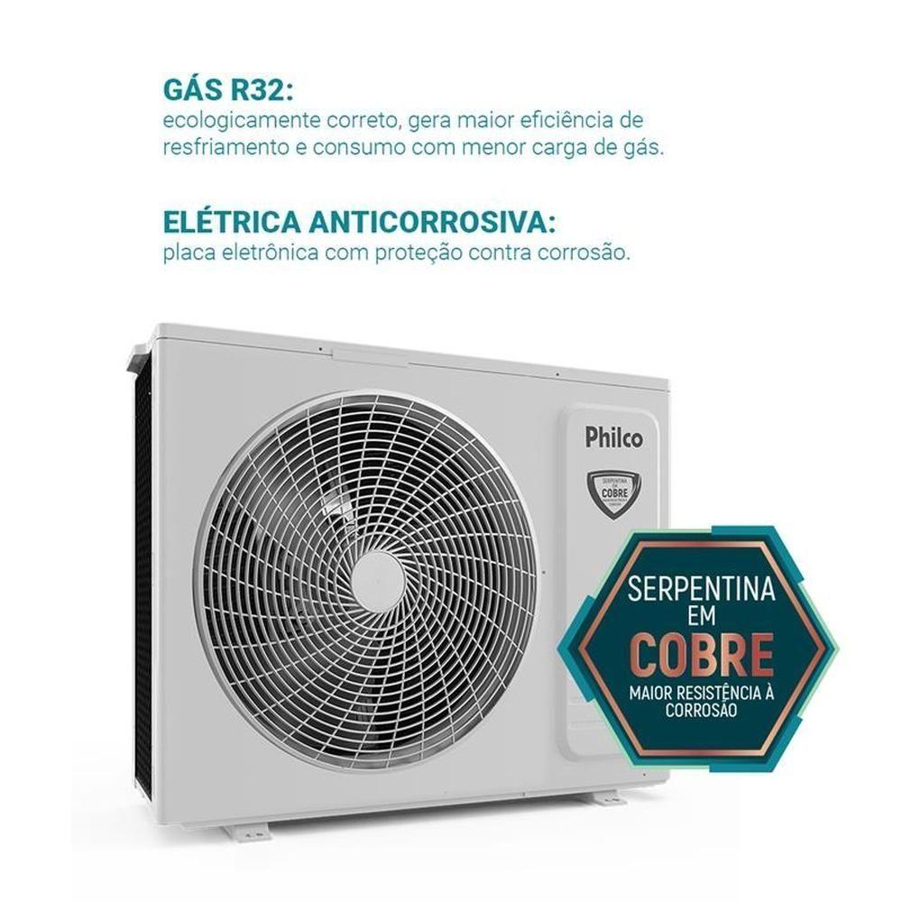 Ar Condicionado Split Philco Hi Wall Eco Inverter 36.000 Btu/h Quente E Frio Monofásico Branco PAC36QC 220V - 8