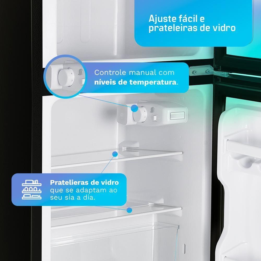 Frigobar Duplex HQ 90 Litros Preto HQ-90RDF 220V - 4
