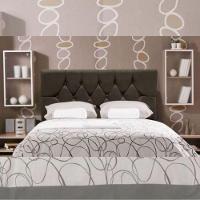 Cabeceira Cama Box Estofada Queen 160 Cm Geovana Suede Marrom - 7